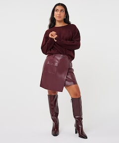 Dames rok bordeaux