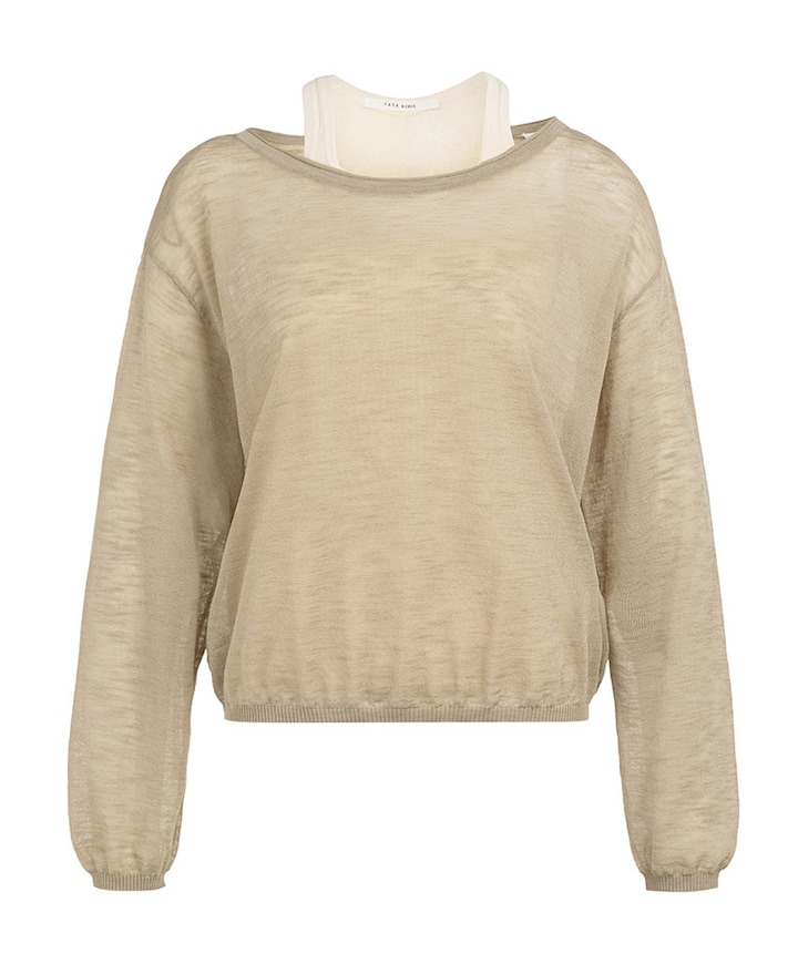 Dames sweater beige