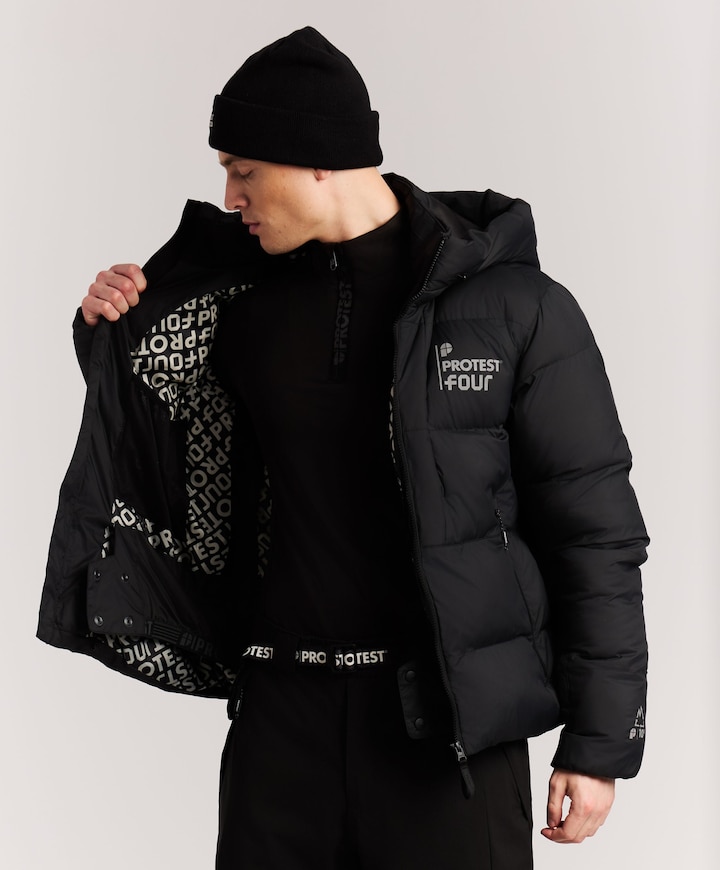 Heren ski-jas zwart