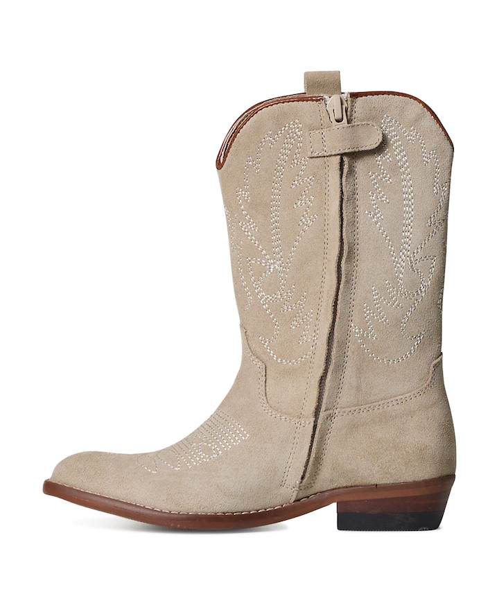Country cuero meisjes laarzen beige
