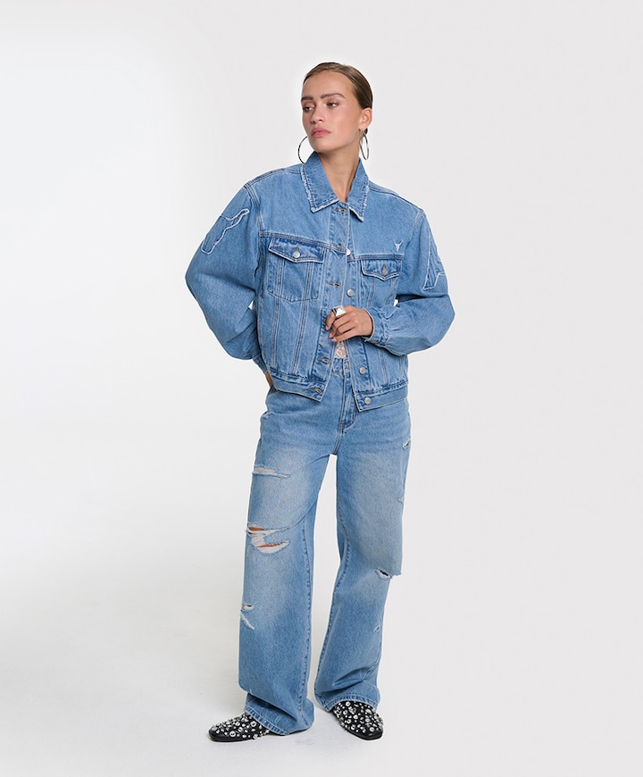 Dames spijkerjas  blauw