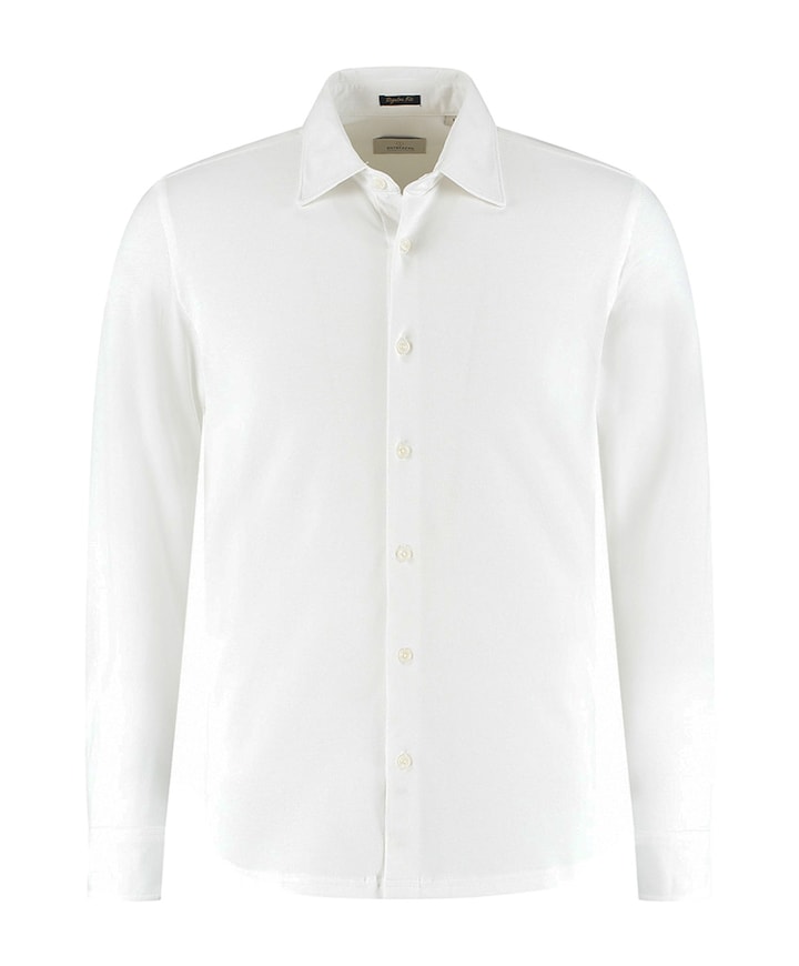 Heren overhemd lange mouw wit