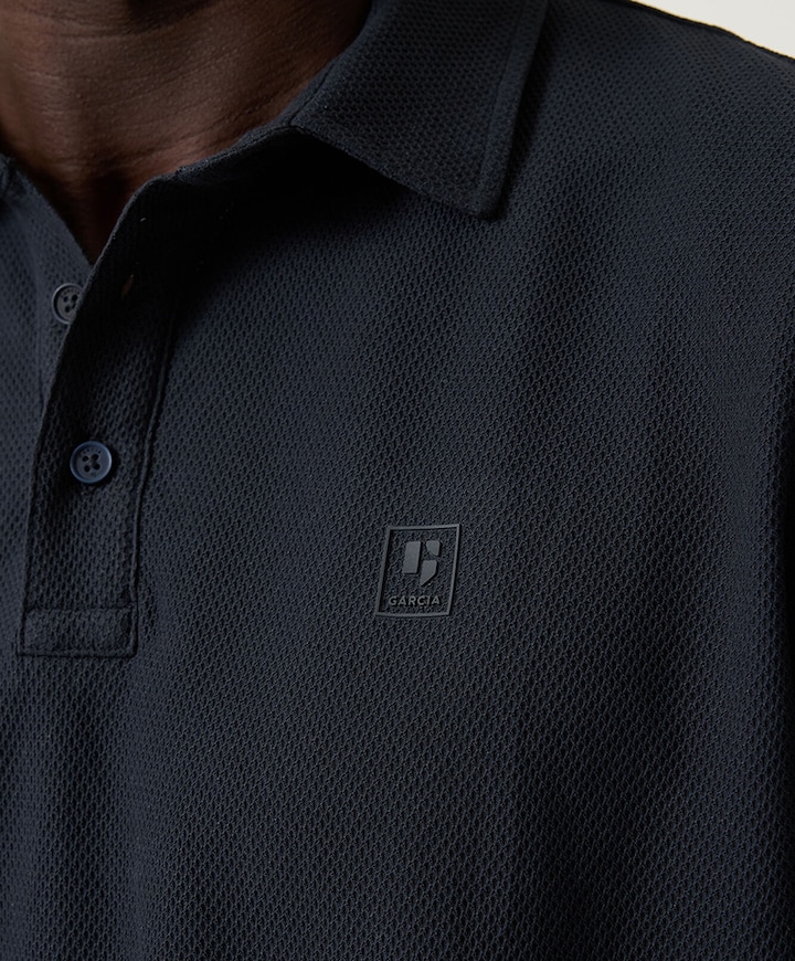 Heren polo blauw