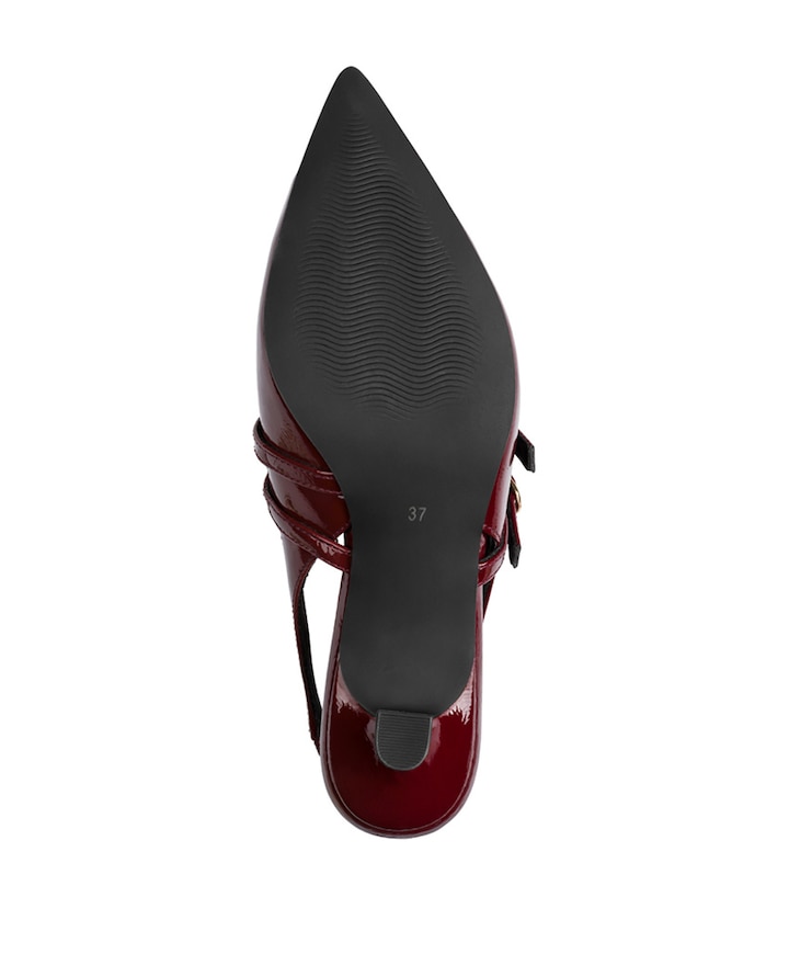 Women Sling sandalets bordeaux