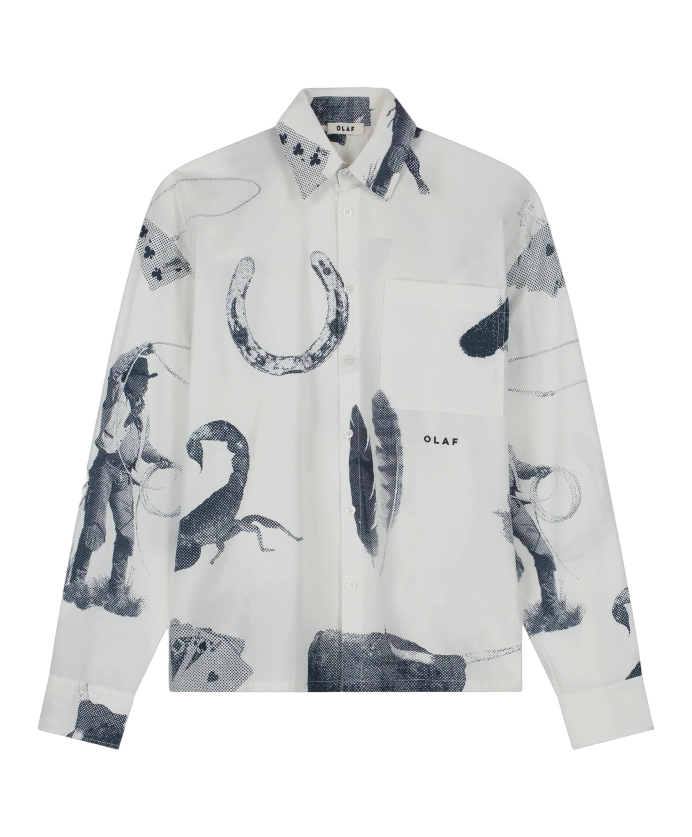 Heren overhemd lange mouw multicolor