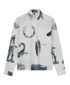 Heren overhemd lange mouw multicolor