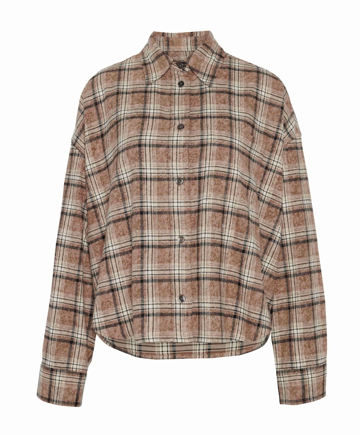 Dames blouse bruin