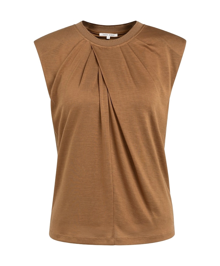 Dames top bruin