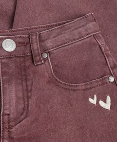 Barrel Fit Washed meisjes jeans paars