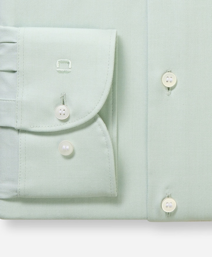 Heren overhemd extra lange mouw groen