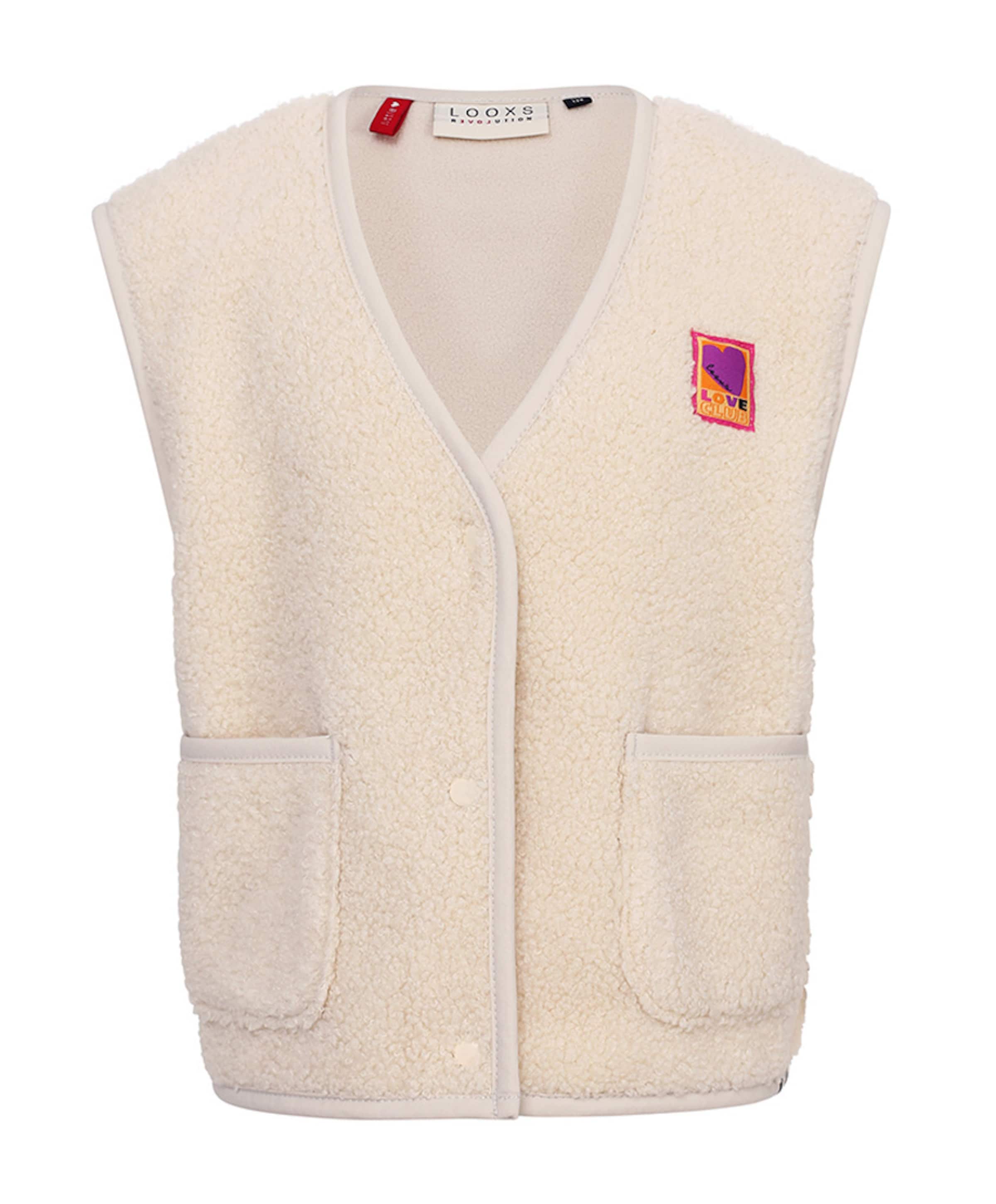 Meisjes gilet beige