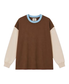 Uniseks longsleeve bruin