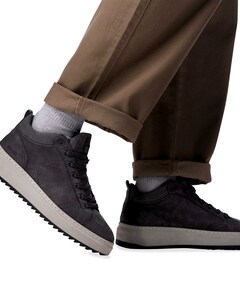 RUSSEL NUB heren sneakers grijs