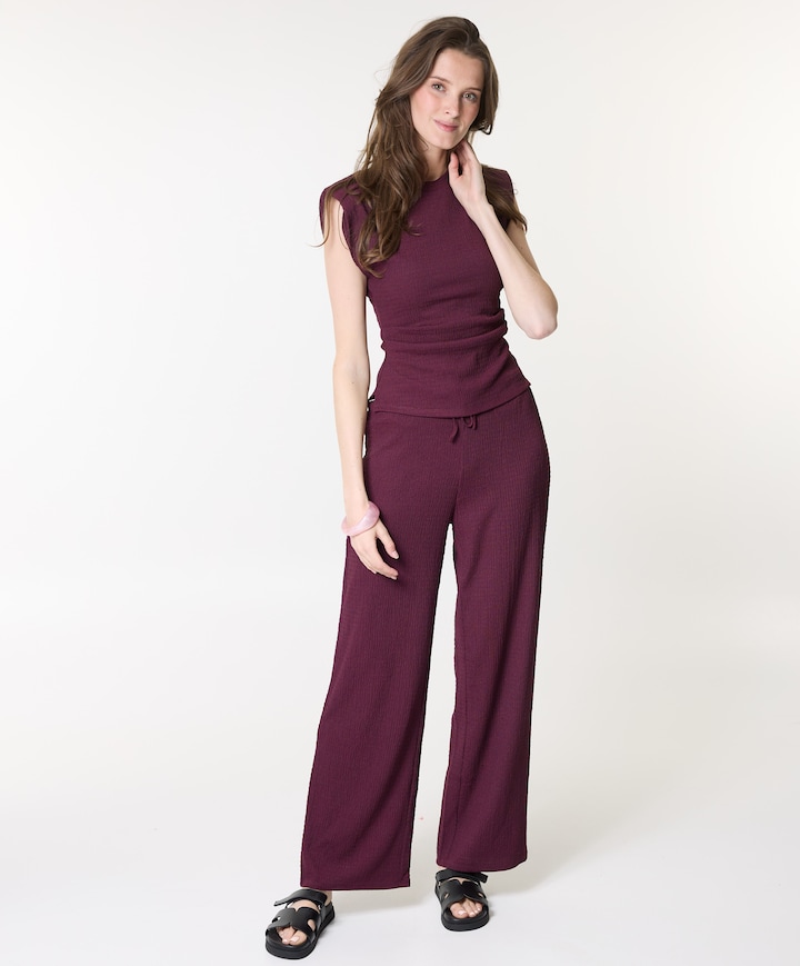 ONLDEBBIE LOOSE CC JRS dames broek rood