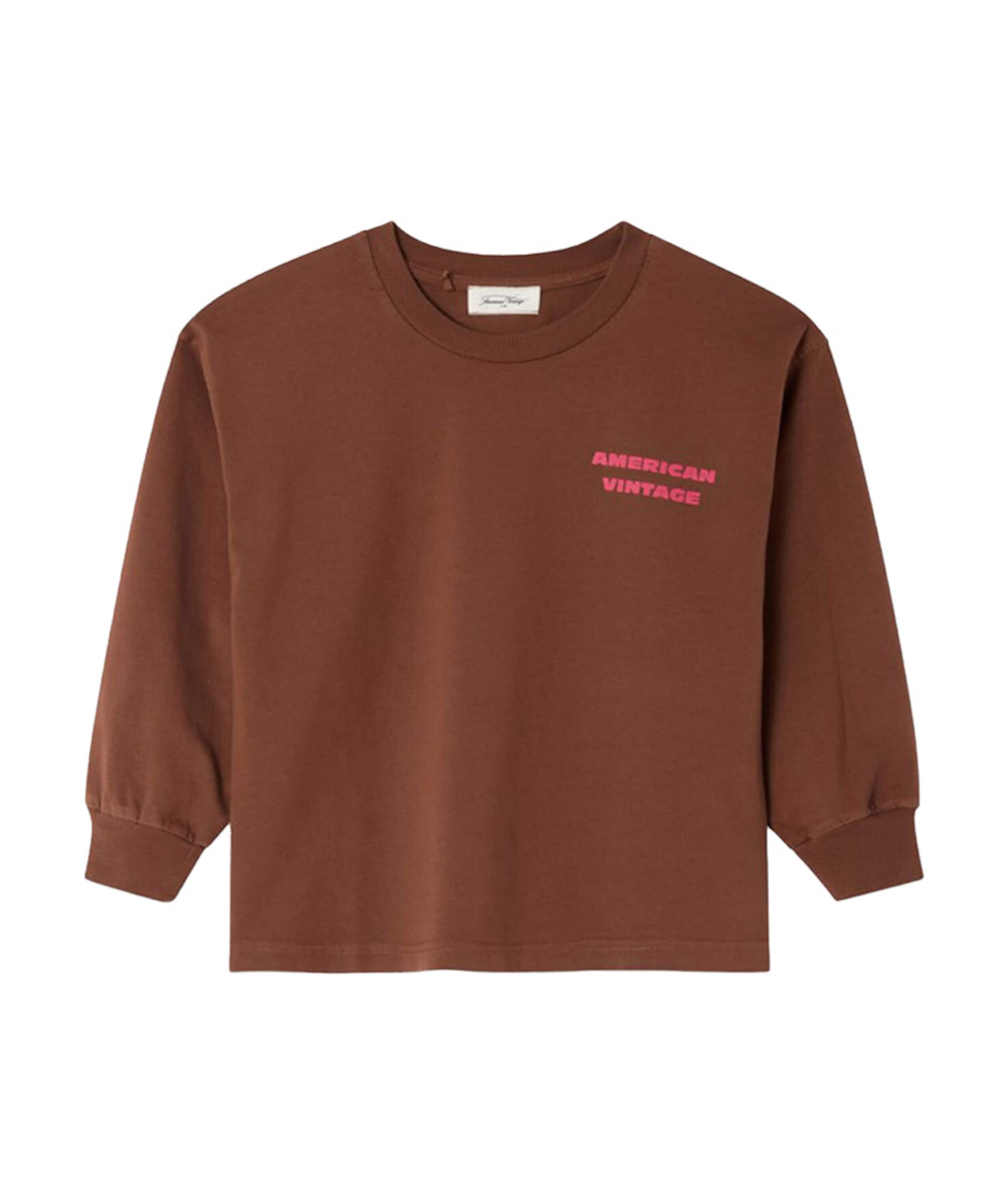 Uniseks longsleeve bruin