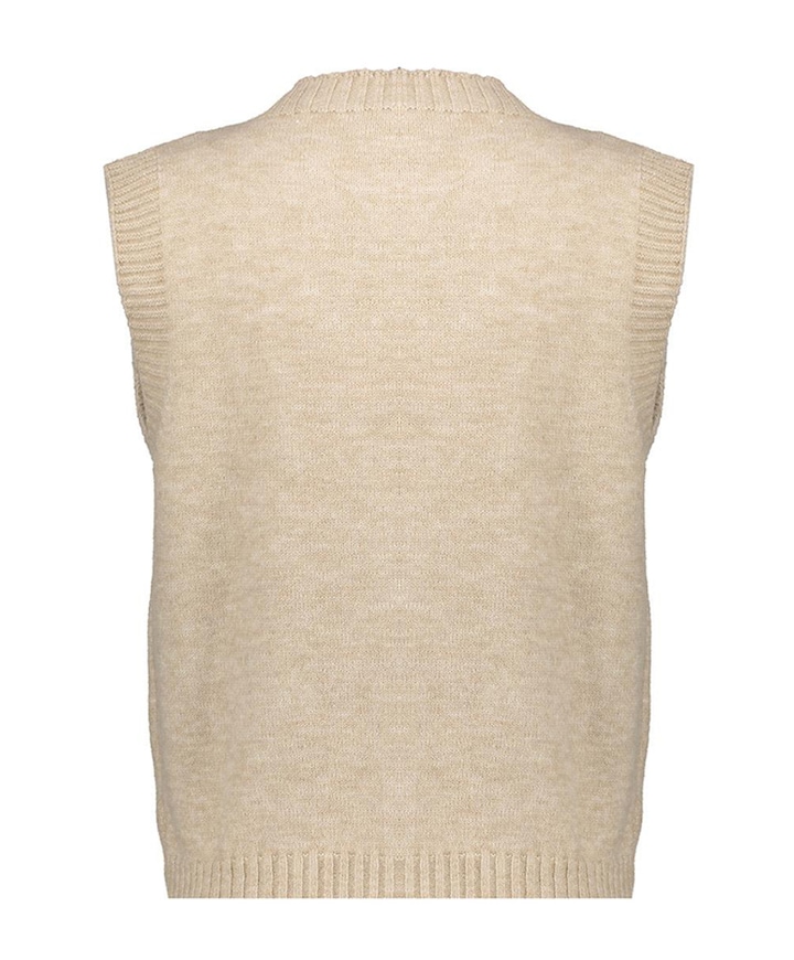 Dames gilet beige