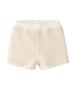 NMFFLORA KNIT LIL meisjes korte broek ecru