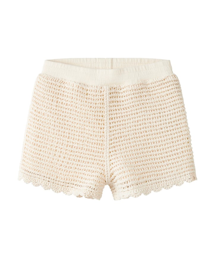 NMFFLORA KNIT LIL meisjes korte broek ecru