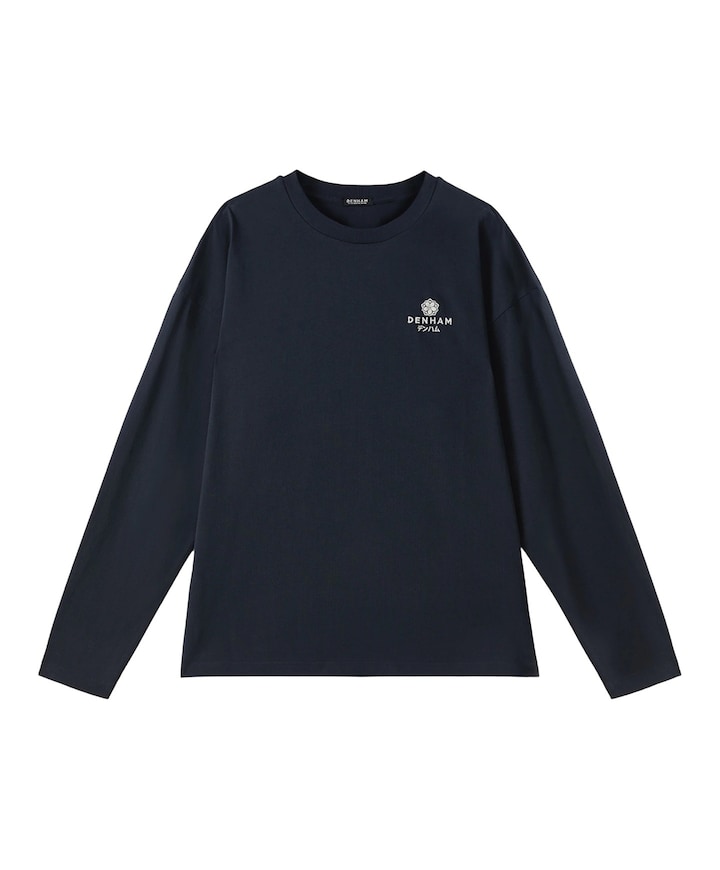 Heren longsleeve blauw