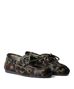 Boat loafer dames instappers groen