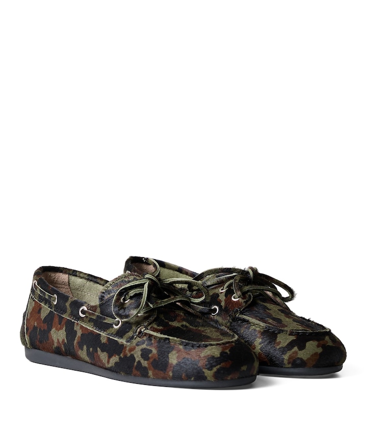 Boat loafer dames instappers groen