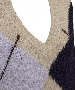 Dames gilet beige