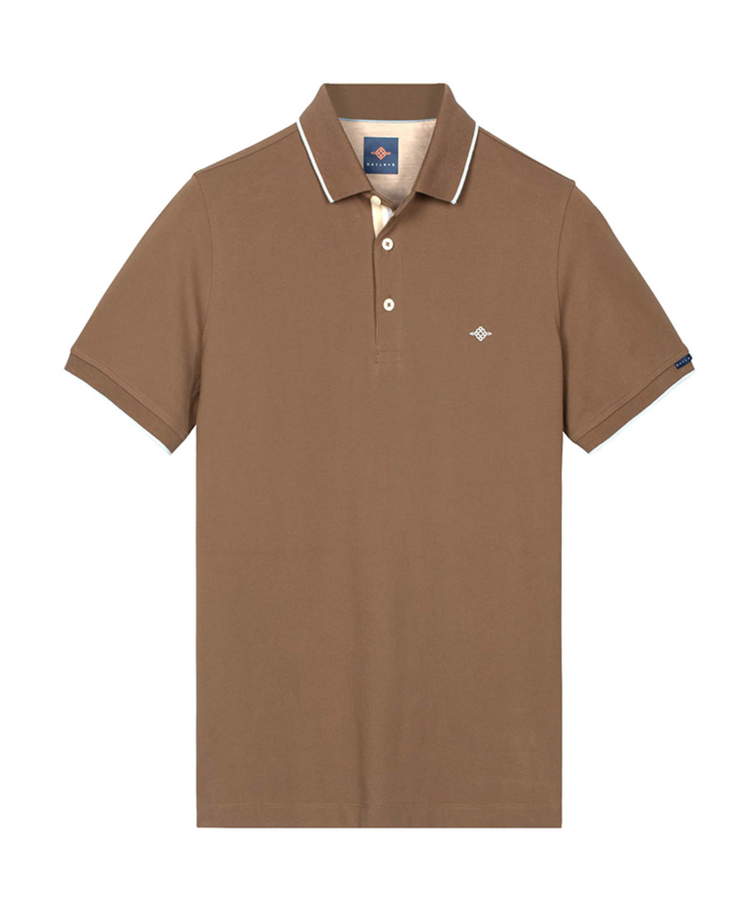 Heren polo bruin