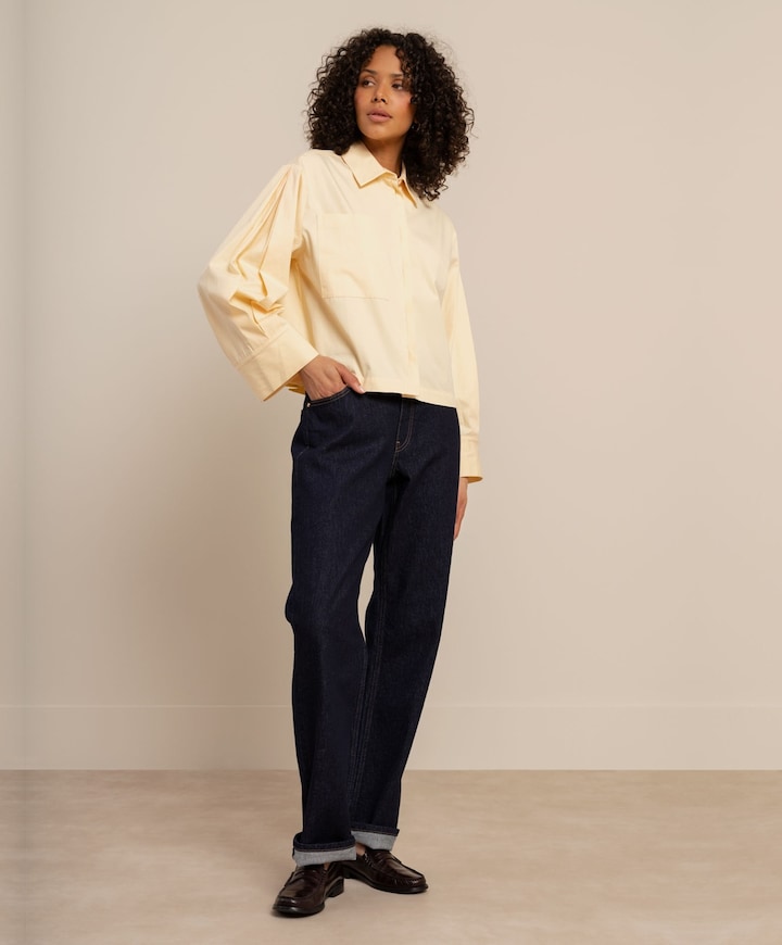 Dames blouse geel