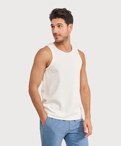 Heren singlet ecru