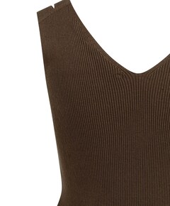 Dames top bruin
