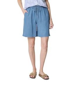 Bermuda tencel dames korte broek blauw