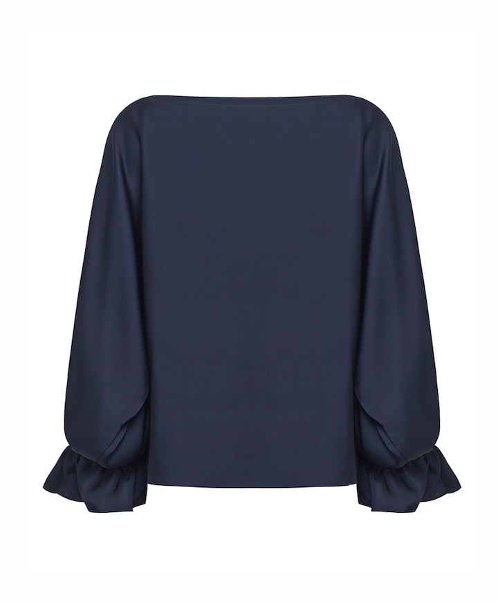 Dames blouse blauw