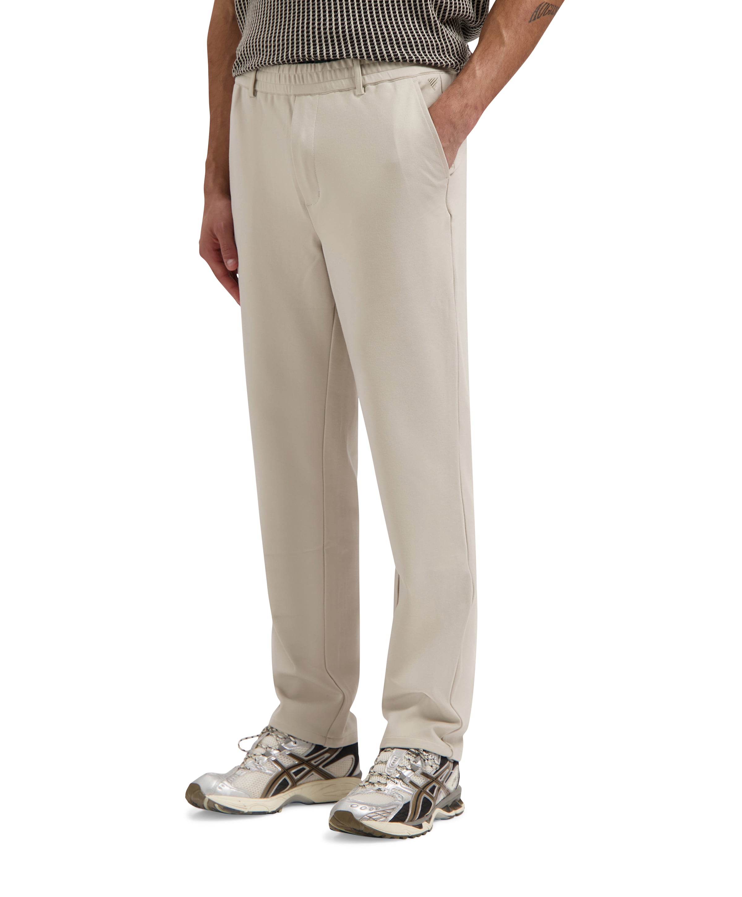 Punta heren broek beige