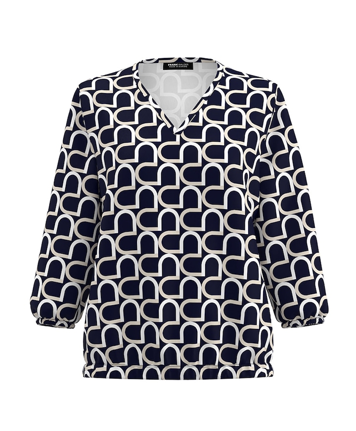 Dames longsleeve blauw