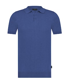Heren polo blauw