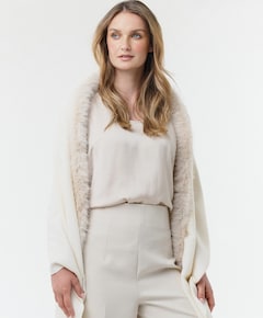 Dames sjaal ecru
