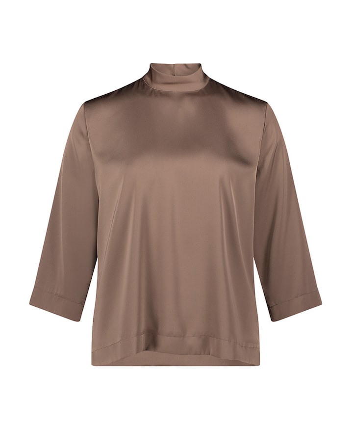 Dames blouse bruin