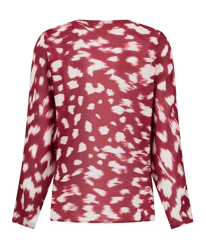 Dames blouse bordeaux