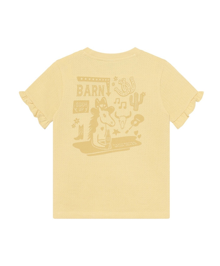 Meisjes t-shirt geel