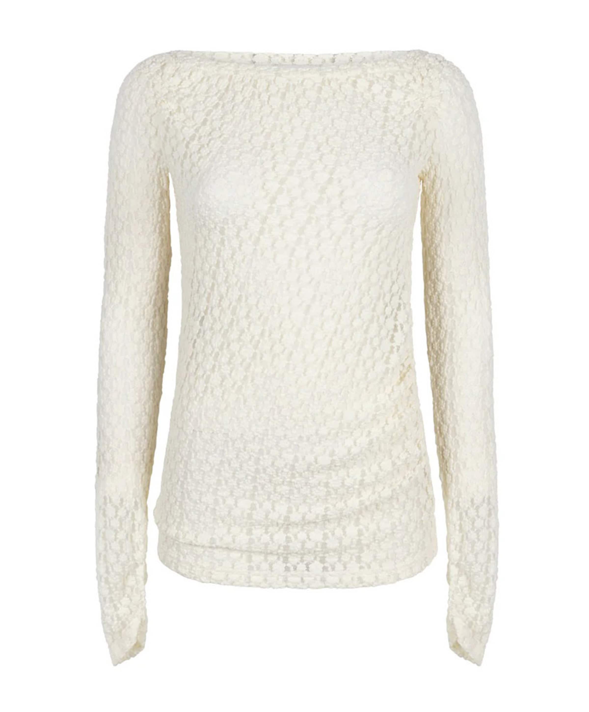 Dames longsleeve ecru