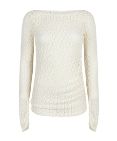 Dames longsleeve ecru