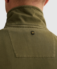 Heren trui met rits groen