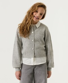 Meisjes vest grijs