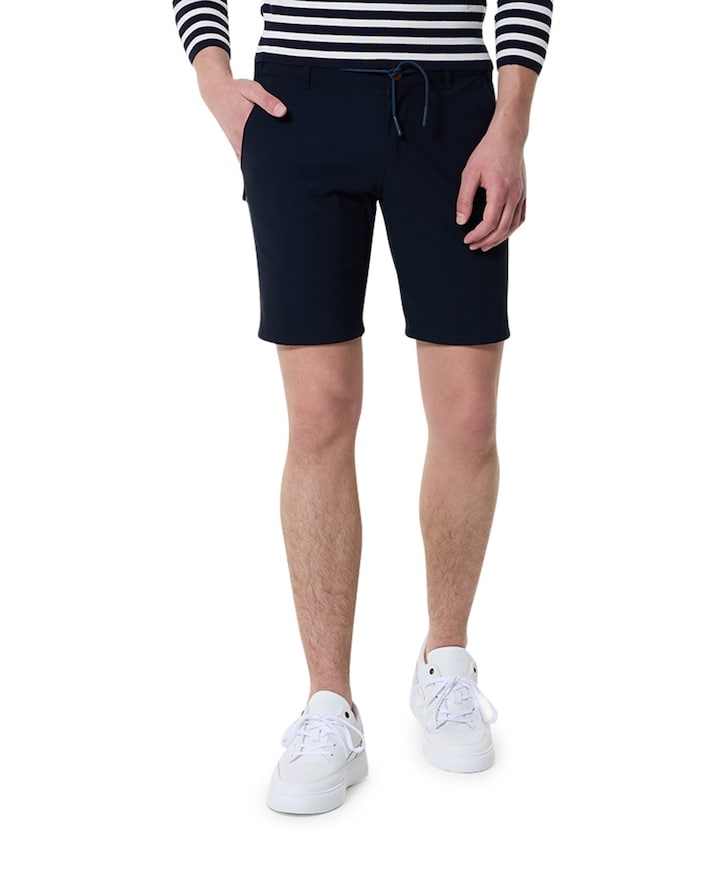 Travel heren korte broek blauw