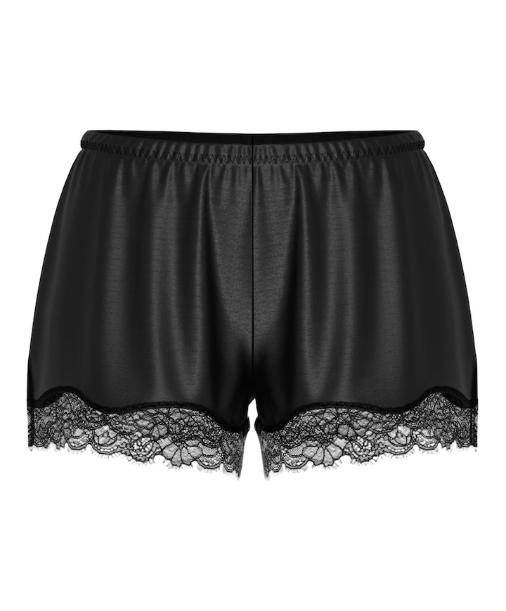 Dames pyjamashort zwart
