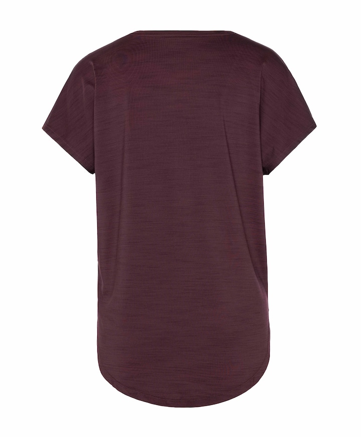 Dames t-shirt bordeaux