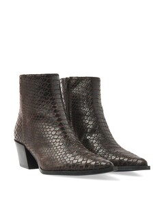 Kate Malina dames enkellaarzen bruin