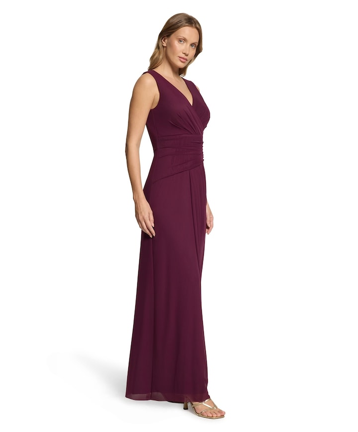 Dames jurk bordeaux