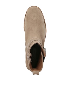 dames enkellaarzen beige