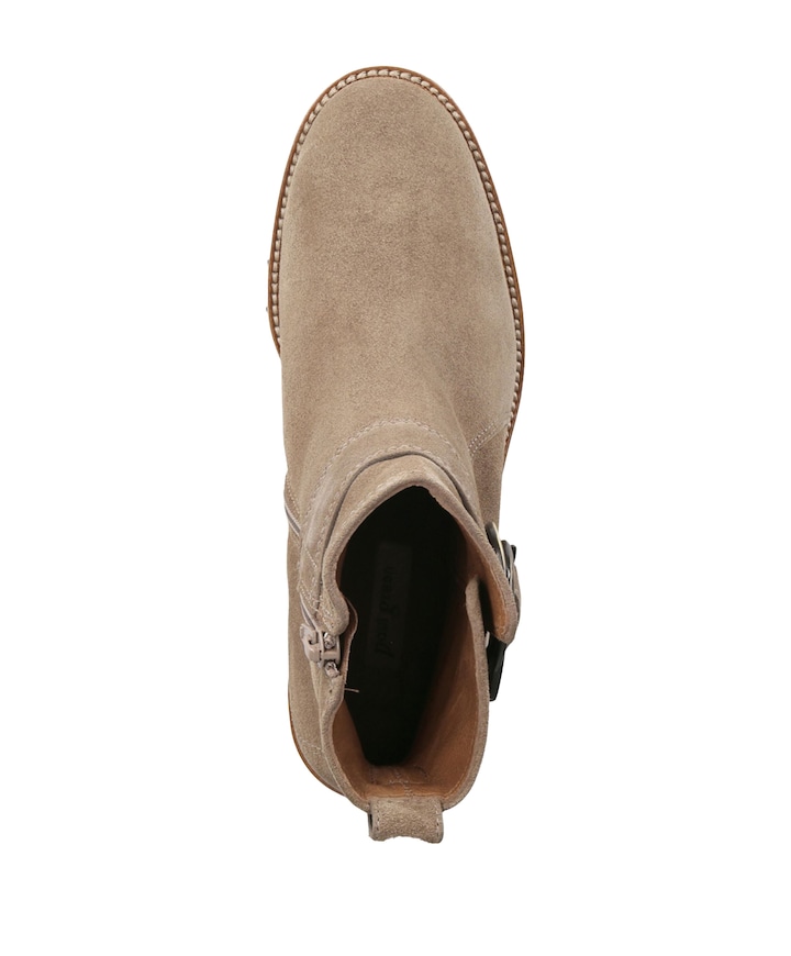 dames enkellaarzen beige